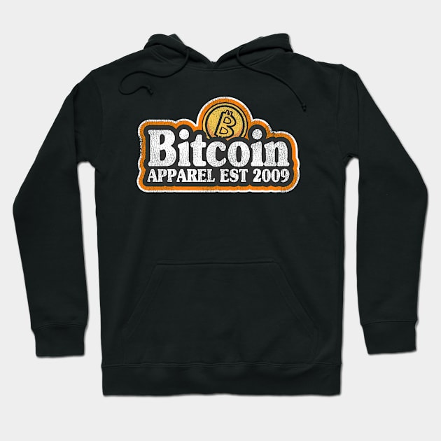 Vintage Bitcoin Logo Est 2009 Retro Funny BTC Gift Hoodie by Kuehni